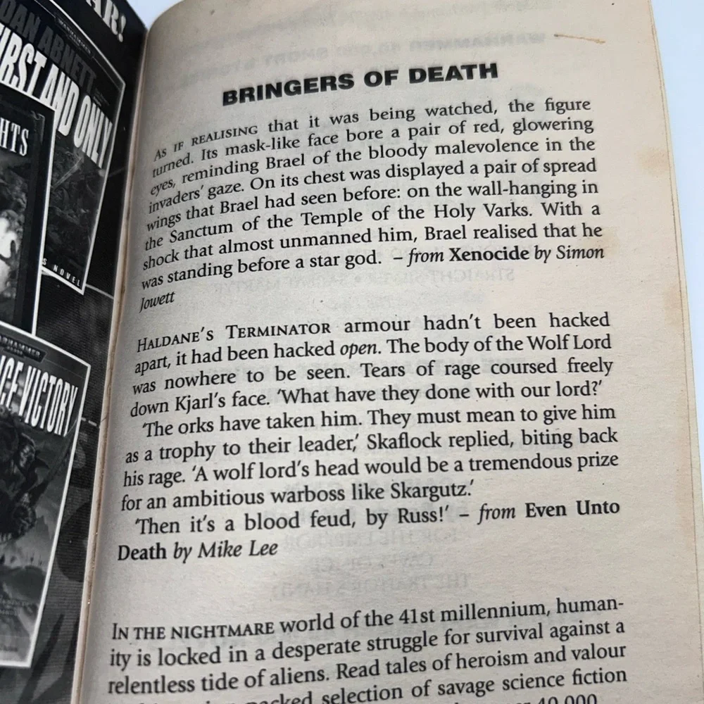 Warhammer 40k Bringers of Death Book
